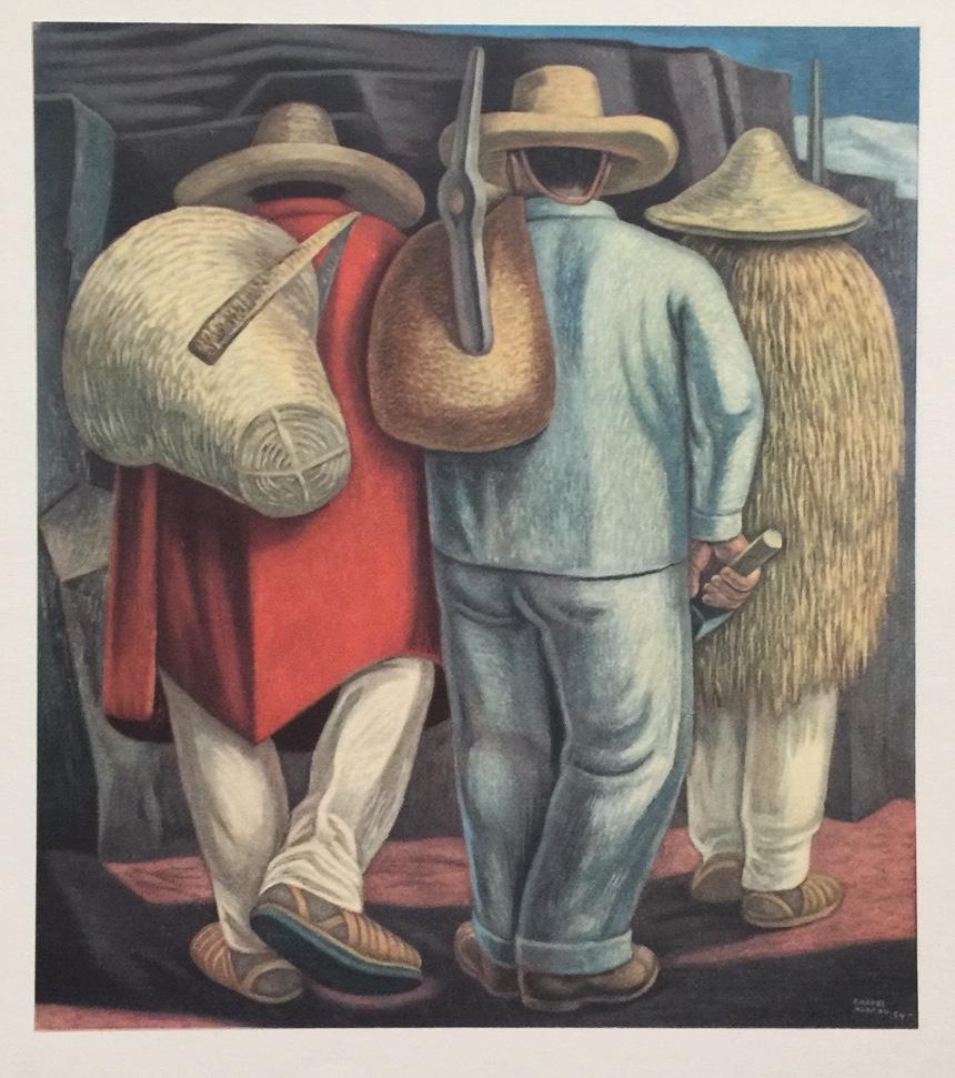 Jose Chavez Morado offset print lithograph Mexican: Offset print lithograph on the thin paper. JJose Chavez Morado (1909-2002), Mexican). From a private collection. 9,5 x 12,4 in. (24 x 31,5 cm).