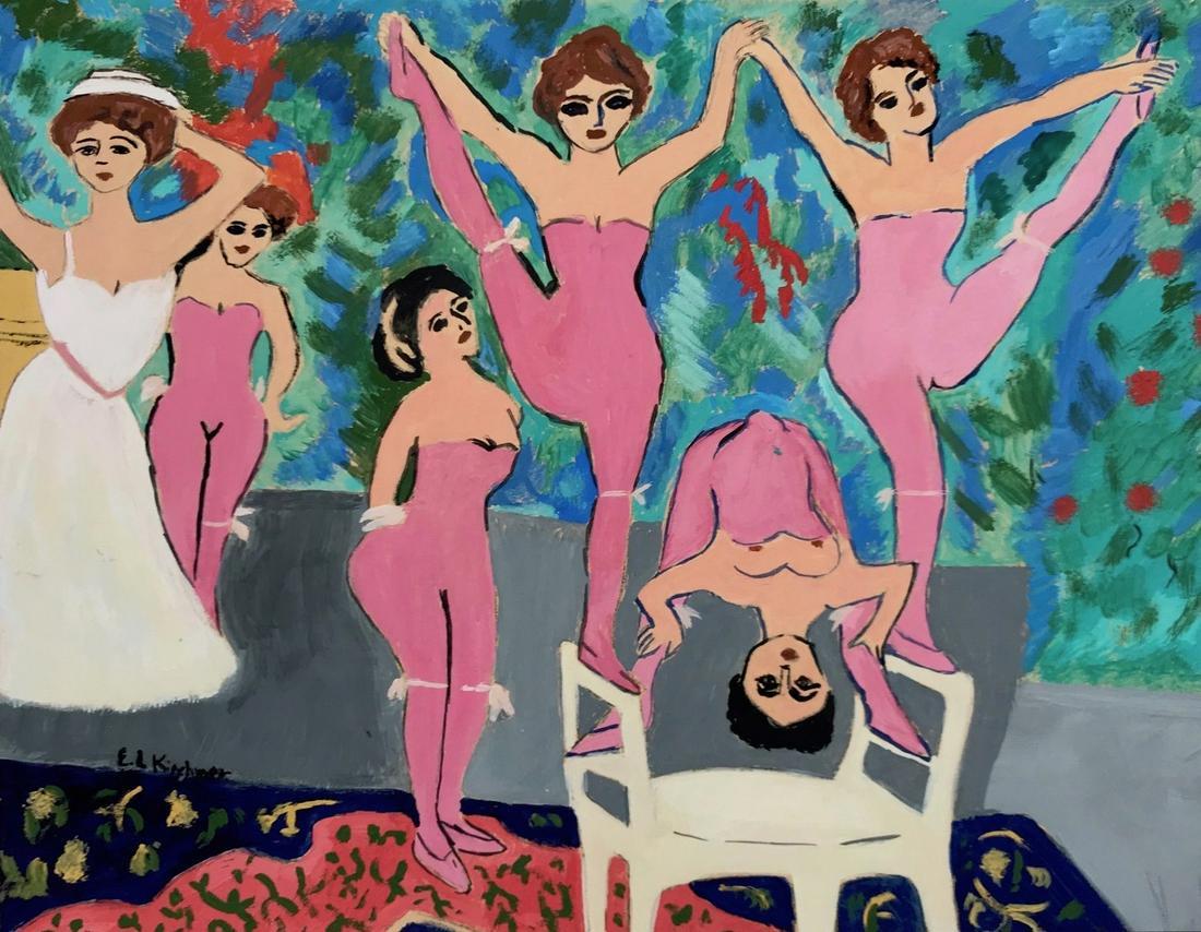 Ernst Ludwig Kirchner tempera on paper German (1 of 3)