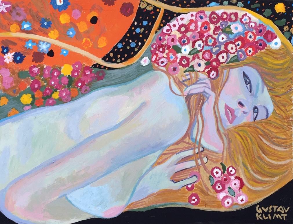 Gustav Klimt gouache on paper Austrian Modernist (1 of 3)