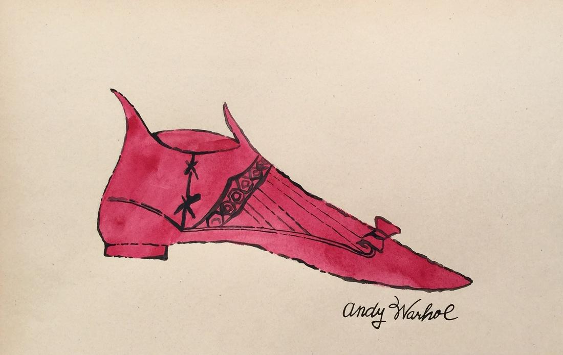 Andy Warhol watercolor and ink on paper American Pop (1 of 3)