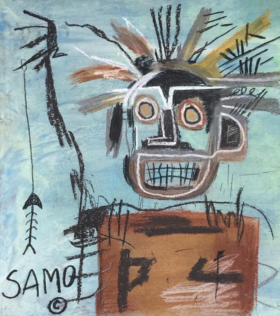 Jean-Michel Basquiat mixed media on paper US (1 of 4)