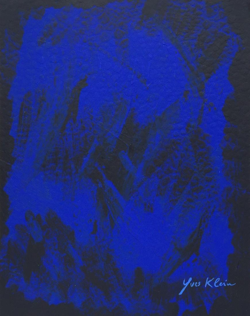 Yves Klein painting on cardboard French Minimalism (1 of 4)