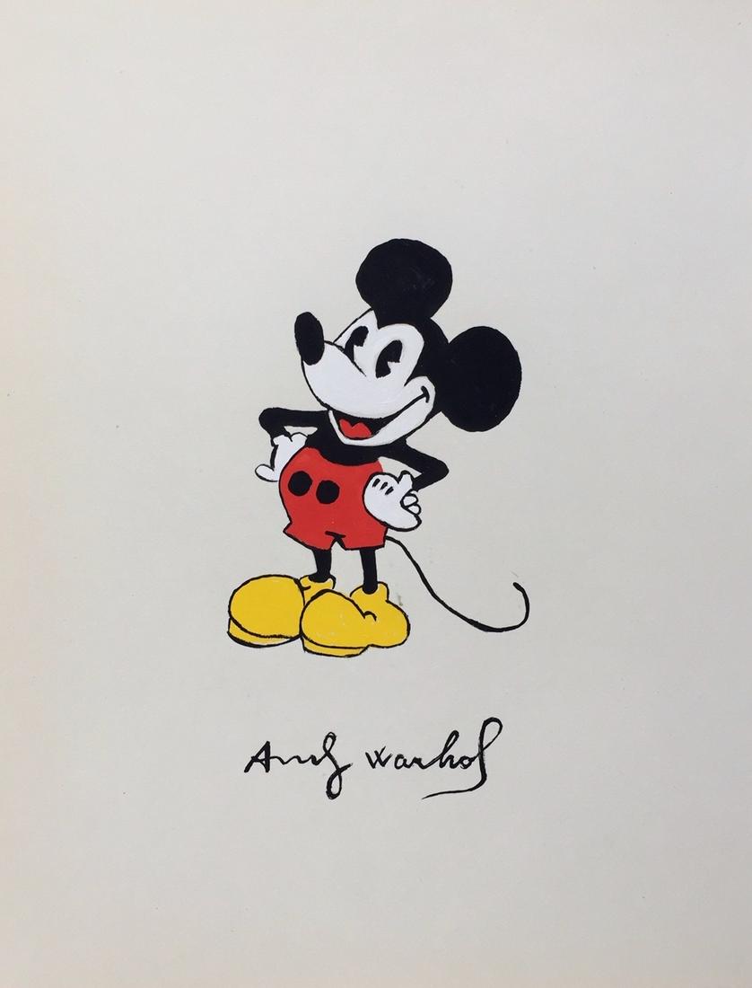 Andy Warhol acrylic on paper American Pop Art (1 of 2)