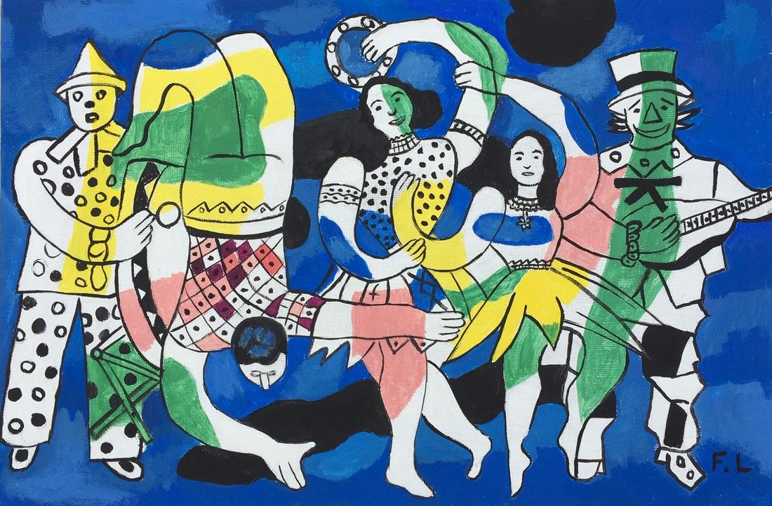 Fernand Leger oil on canvas on c/b French (1 of 2)