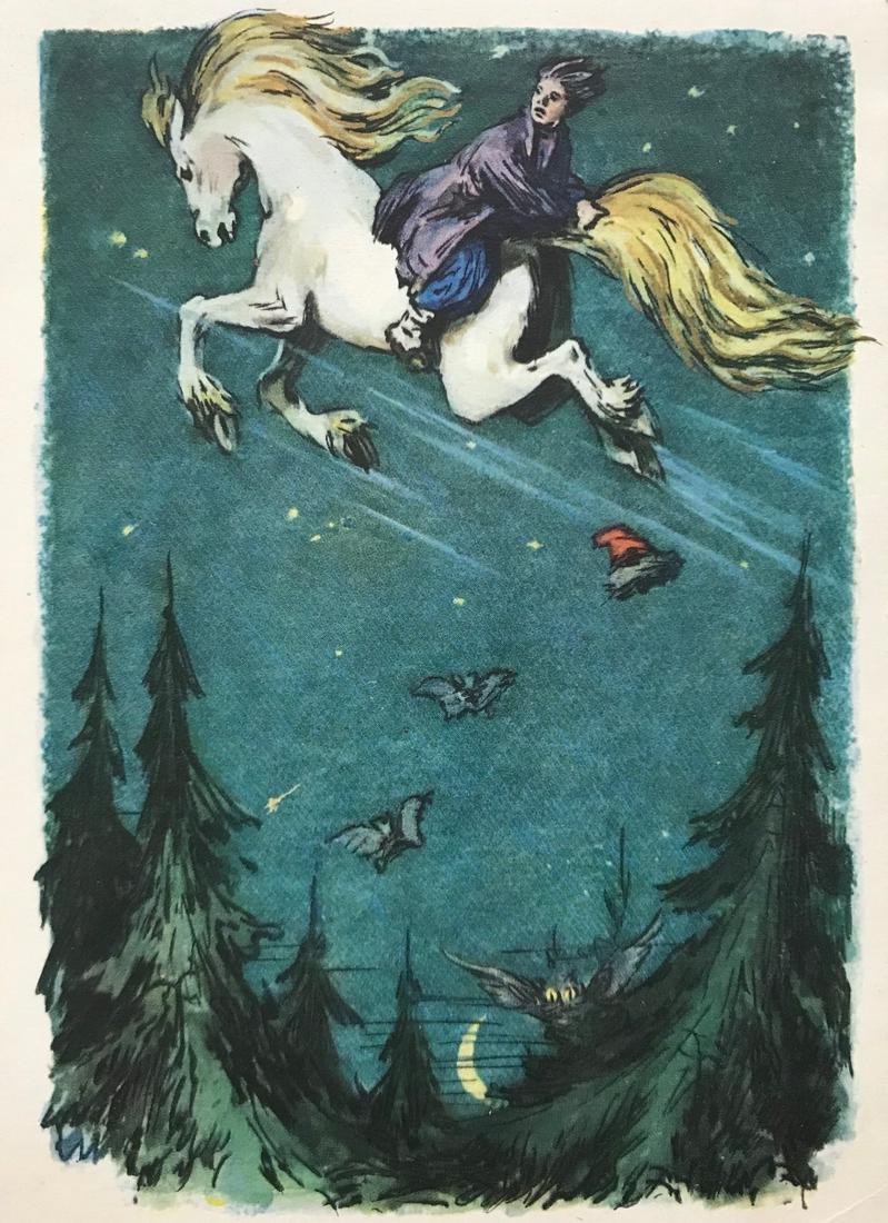 Set of 10 postcards The Little Humpbacked Horse 1957 (1 of 6)