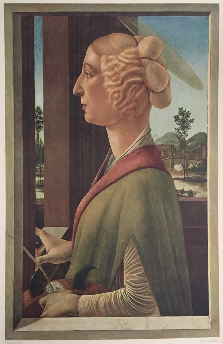 Sandro Botticelli lithograph print vintage Romanticism (1 of 6)