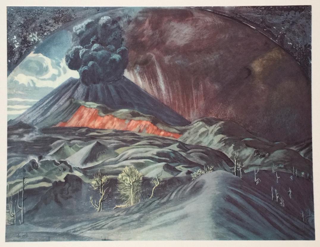 Dr. Atl Gerardo Murillo offset print lithograph Mexican (1 of 2)