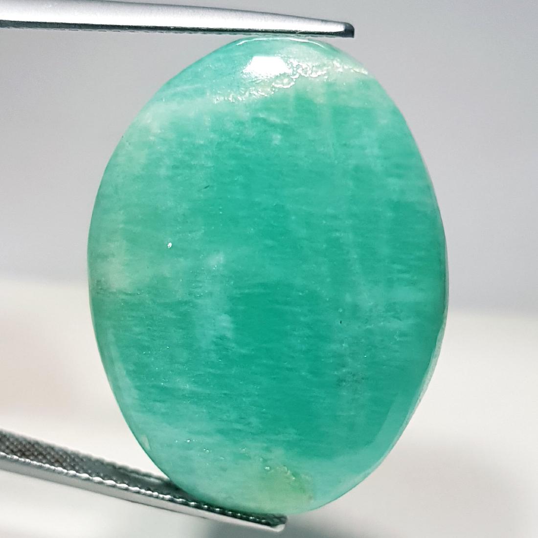 34.15 ct Natural Amazonite: Oval -Brazil