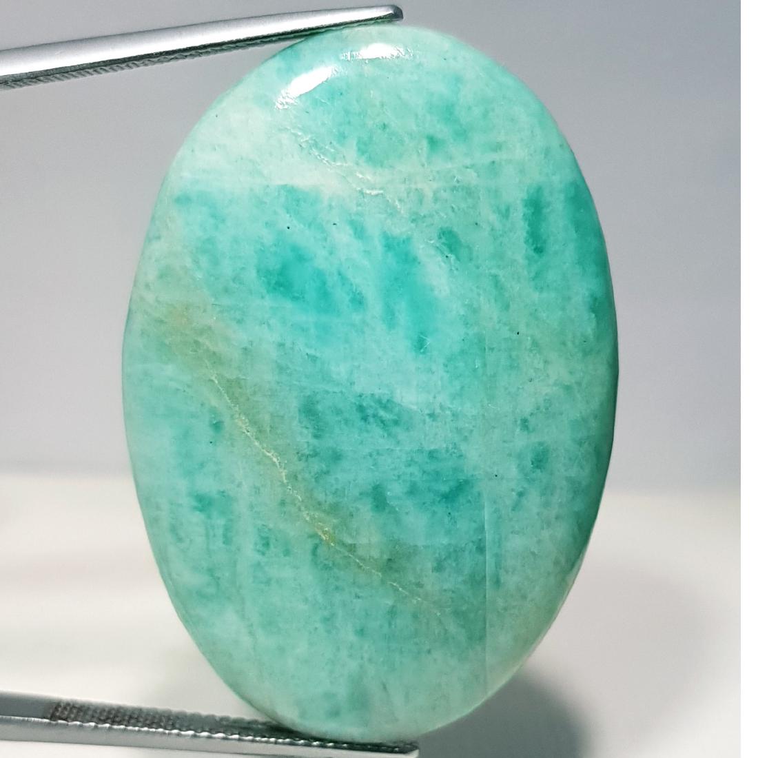 62.95 ct Natural Amazonite: Oval -Brazil