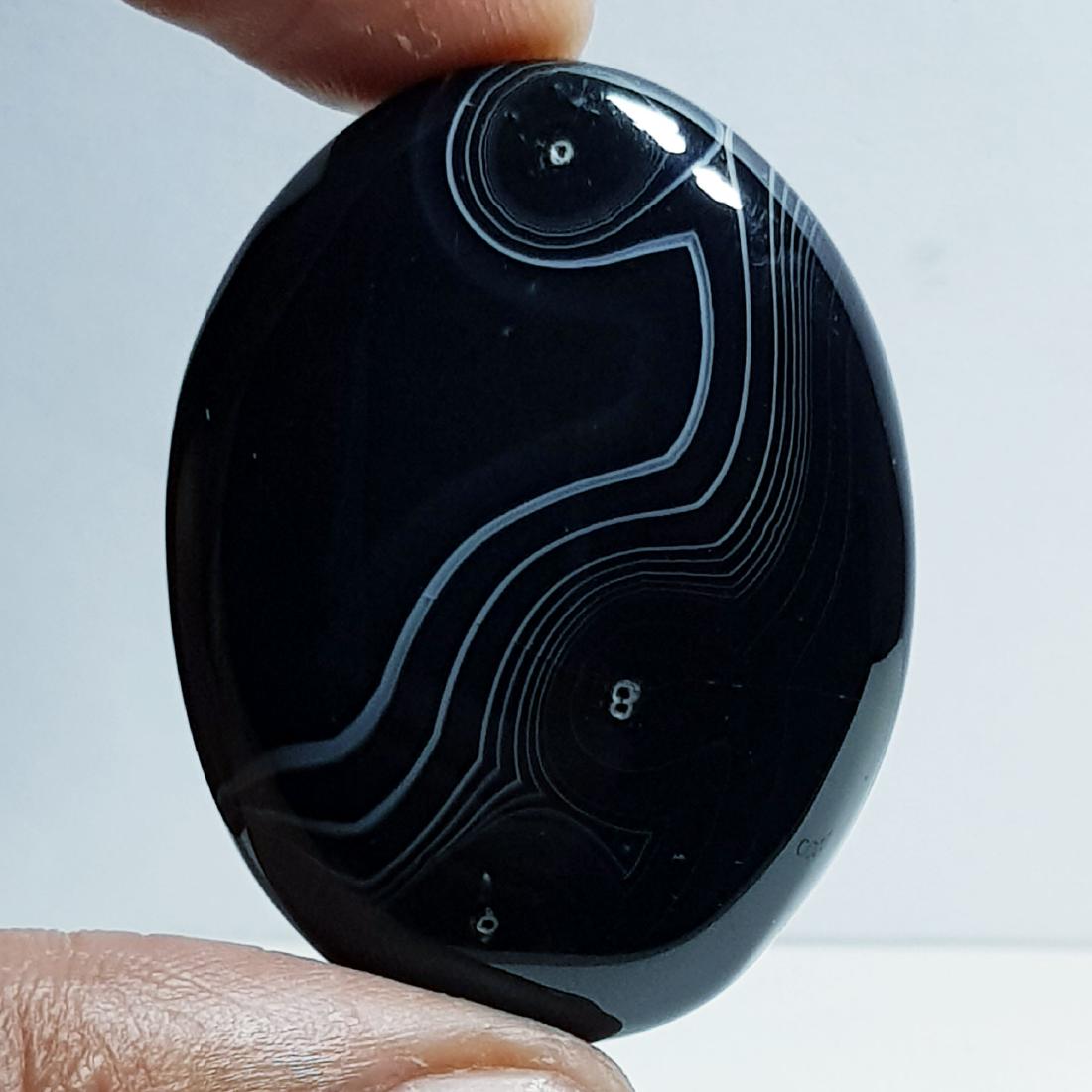 107.90 ct Natural Black Lace Agate (1 of 6)