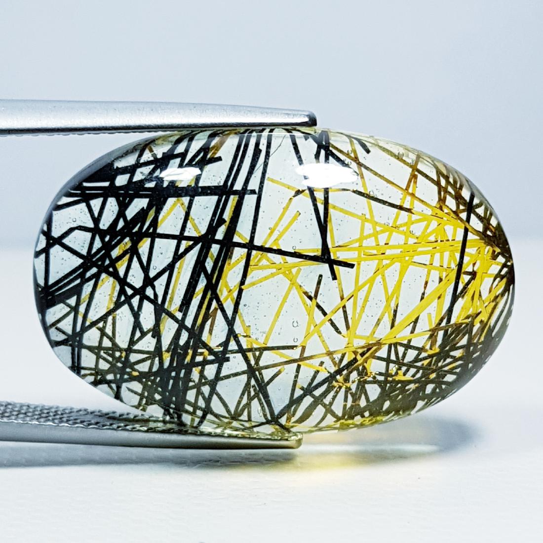 32.65 ct Doublet Golden Black Rutile (1 of 6)