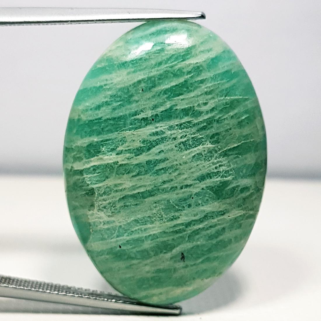 33.30 ct Natural Amazonite: Oval -Brazil