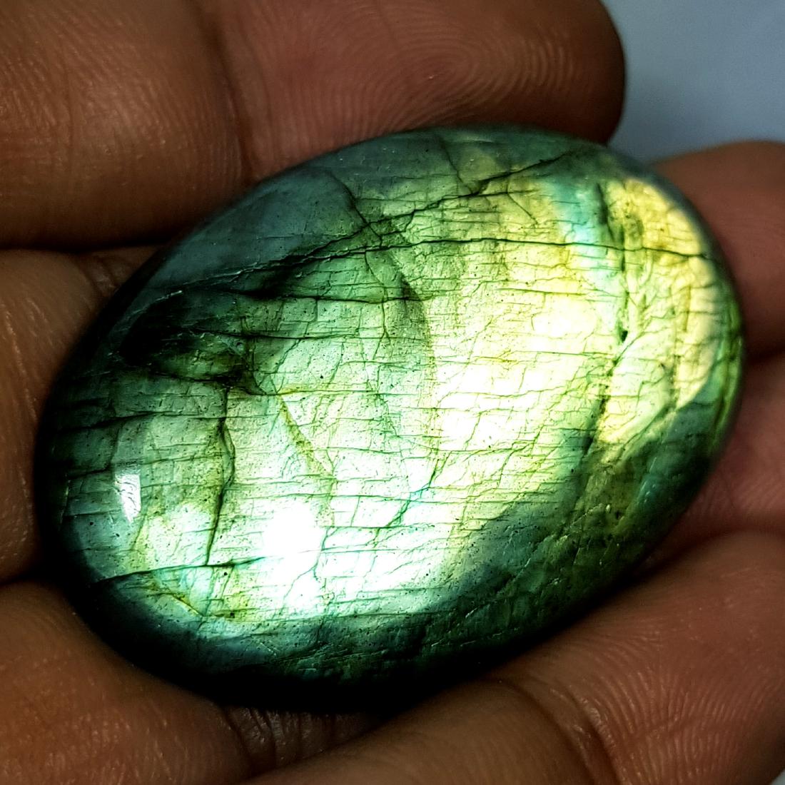 73.60 ct Natural Labradorite: Oval - USA