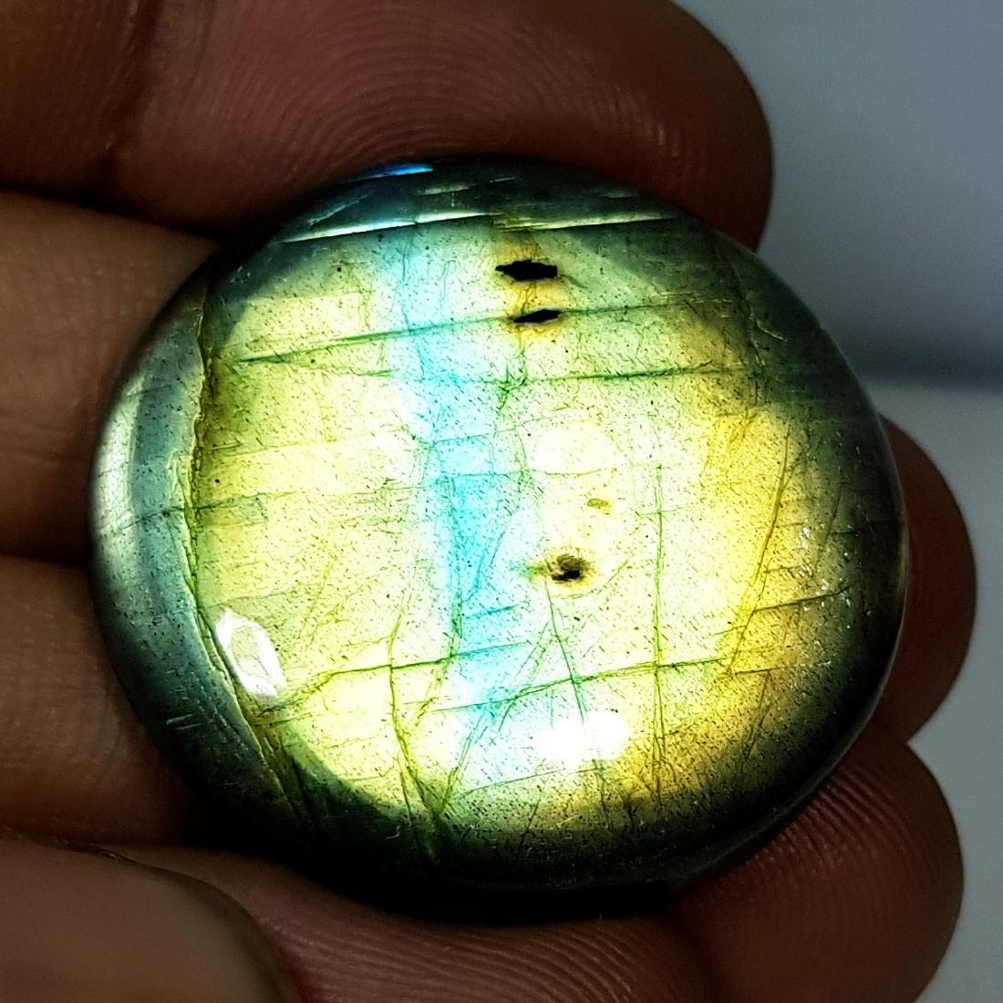47.10 ct Natural Labradorite: Round - USA