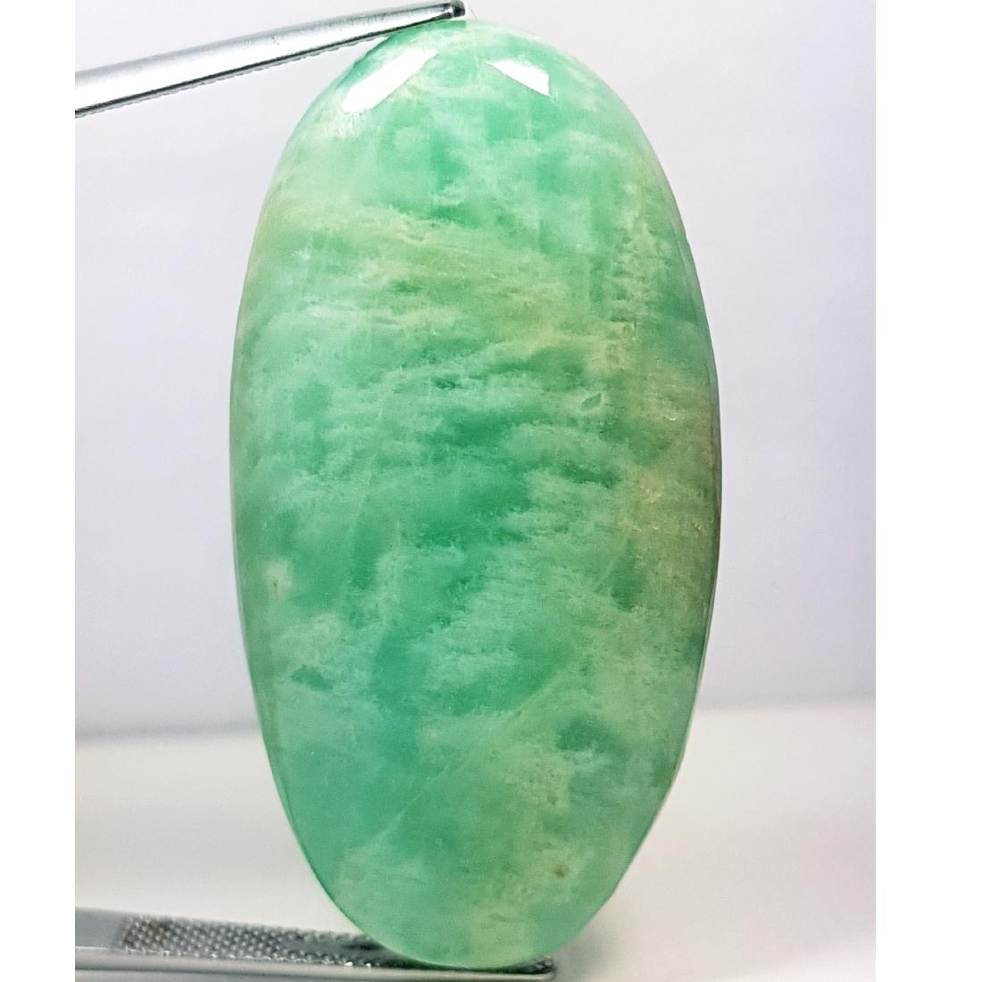 55.35 ct Natural Amazonite: Oval -Brazil