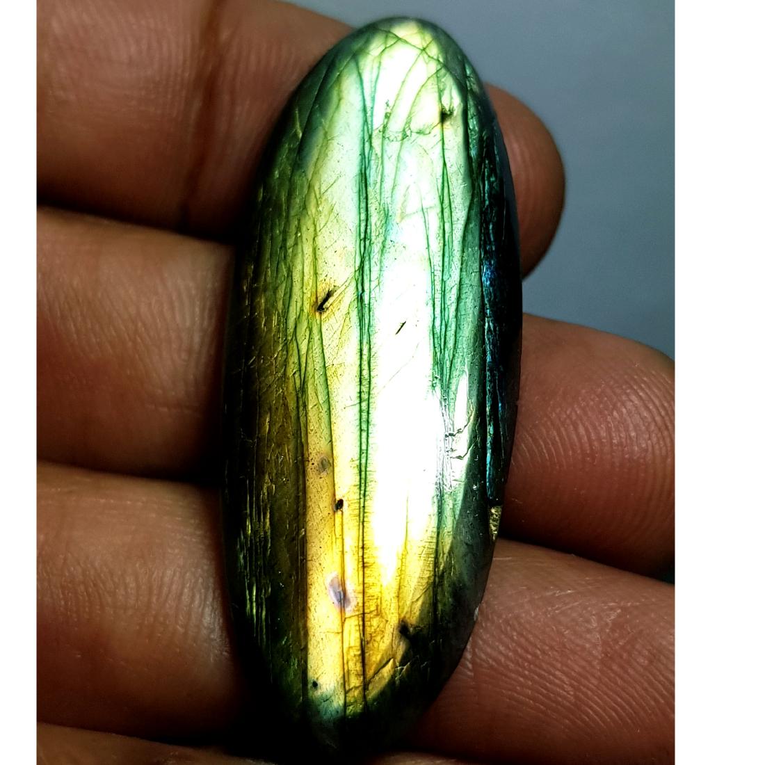 40.80 ct Natural Labradorite: Oval - USA