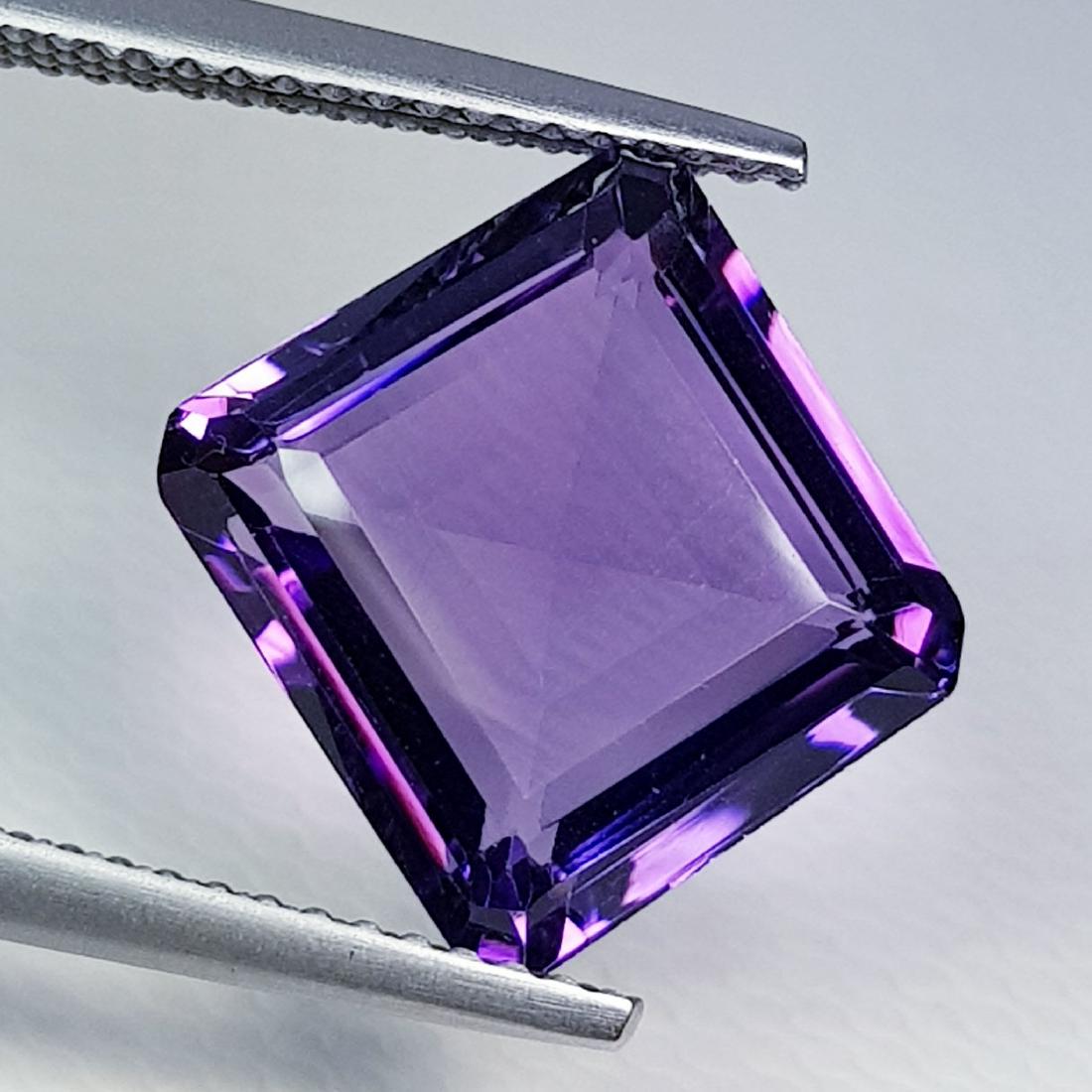 5.90 ct Natural Amethyst Square Cut (1 of 6)