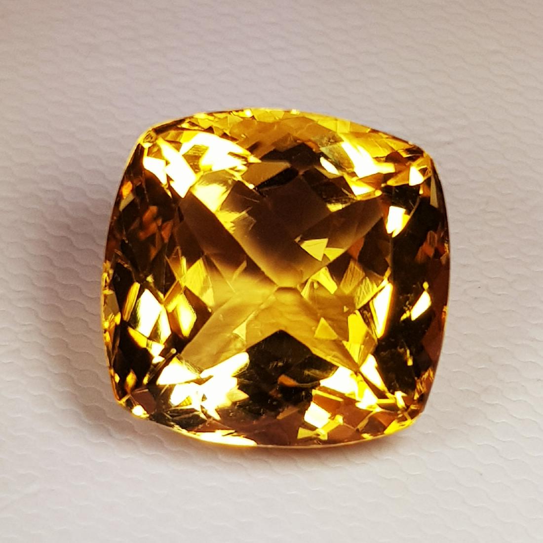 14.35 ct Natural Citrine Cushion Cut (1 of 6)