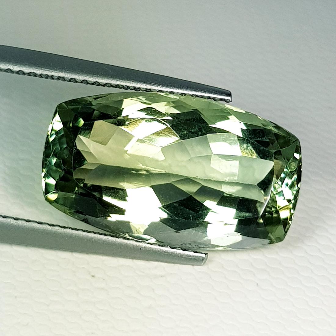 11.40 ct Natural Green Amethyst Cushion Cut (1 of 6)