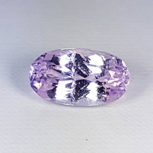 11.15 ct Exclusive gem Oval Cut Natural Kunzite: Oval - Pakistan/Afghanistan