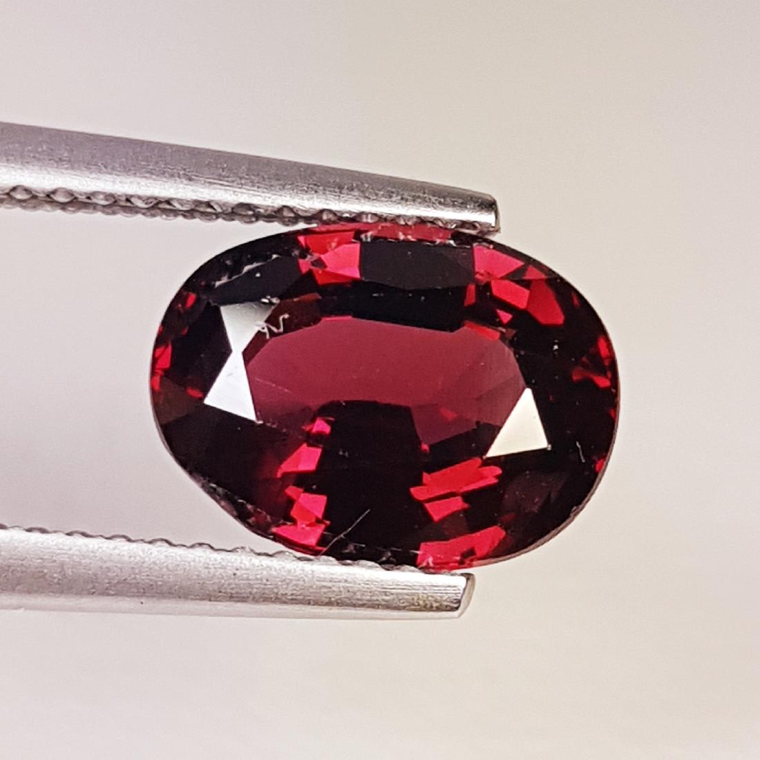 3.30 ct Natural Rhodolite: Oval - Burma