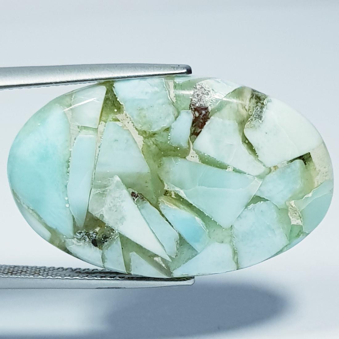 21.85 ct Natural Copper Larimar (1 of 5)