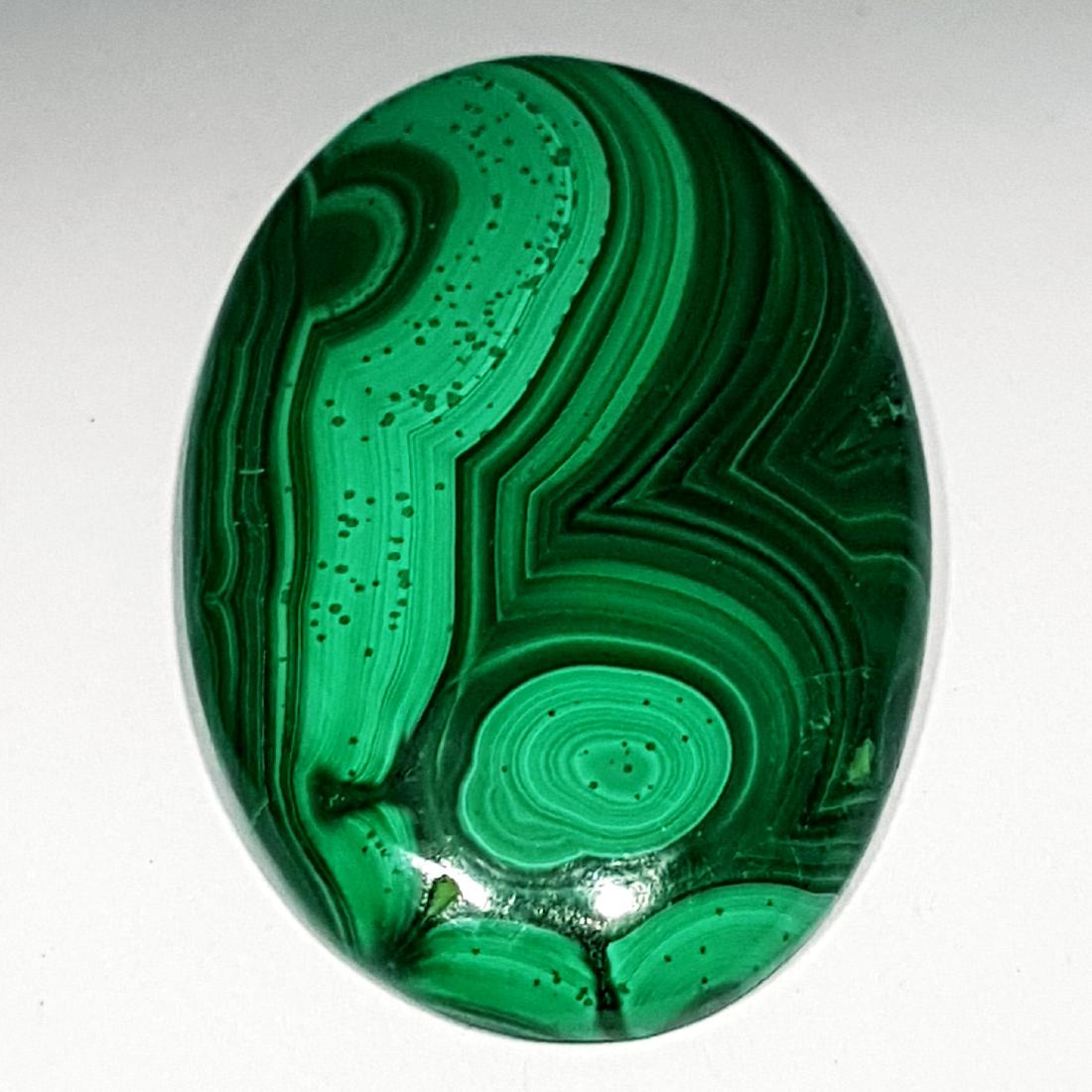 127.95 ct Natural Malachite: Oval-Africa