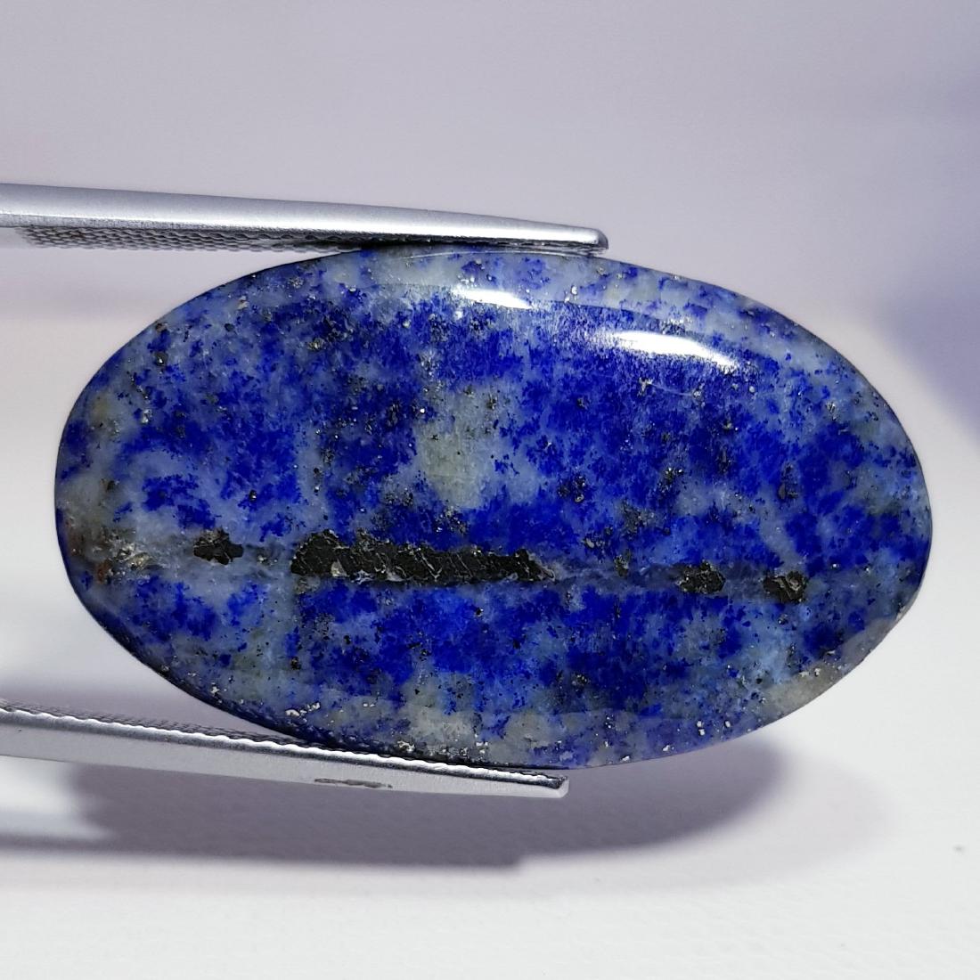 34.50 ct Natural Copper Lapiz Lazuil: Oval-Afganistan/Chile