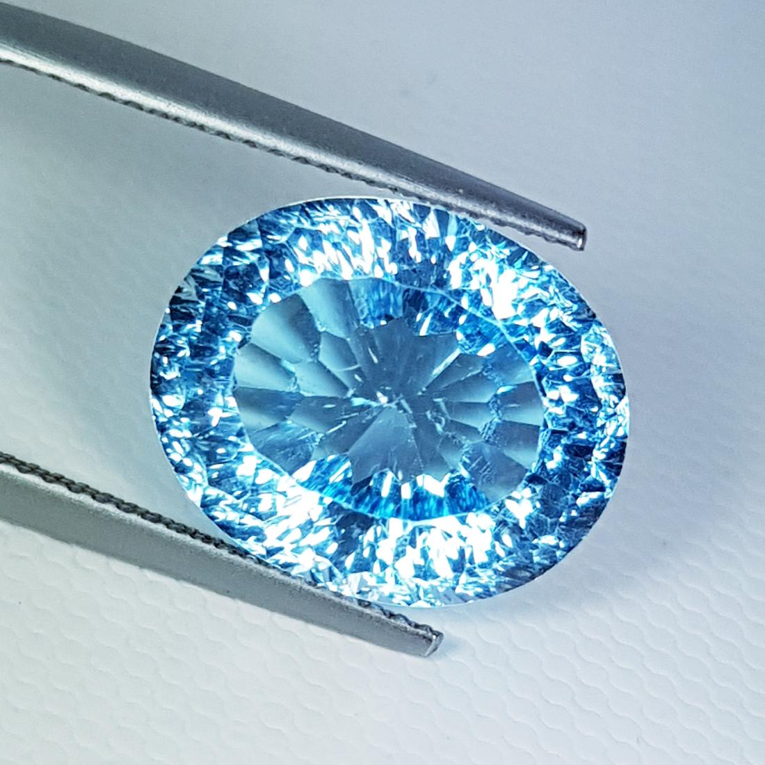13.11 ct " Breathtaking Gem "Natural Swiss Blue Topaz (1 of 6)