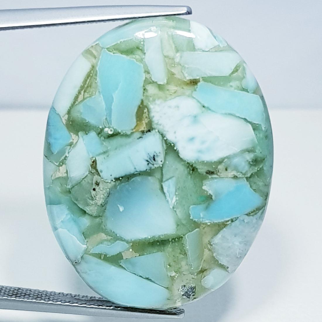27.85 ct Natural Copper Larimar (1 of 5)