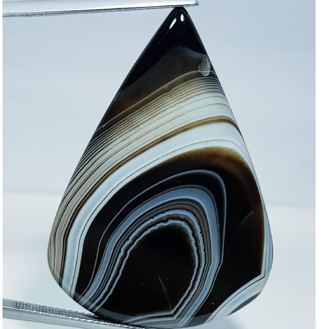 57.30 ct Natural Black Lace Agate (1 of 5)