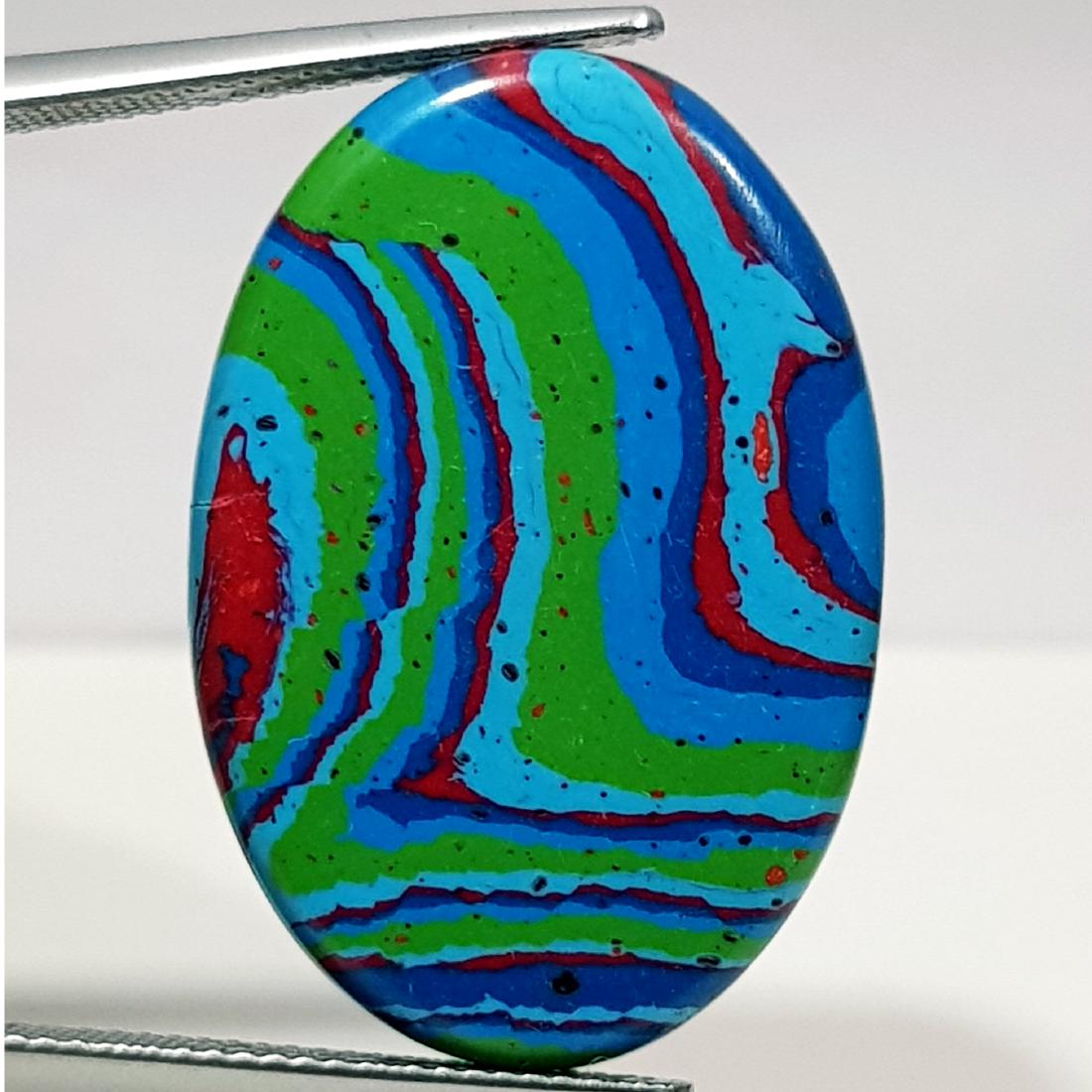 19.20 ct Natural Rainbow Calsilica (1 of 6)