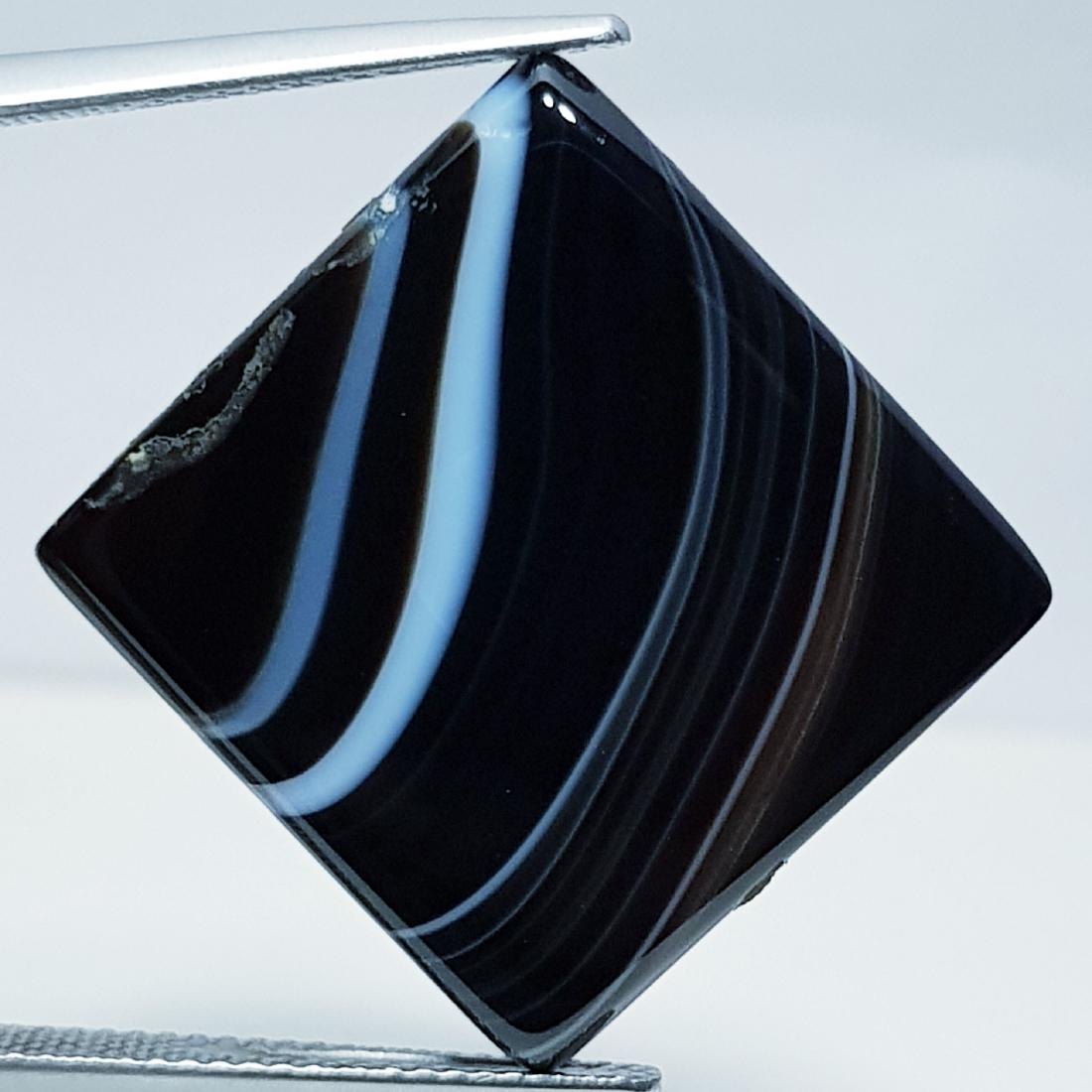 32.90 ct Natural Black Lace Agate (1 of 5)