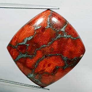 34.00 ct Natural Red Copper Mohave Turquoise: Cushion - Usa/Egypt