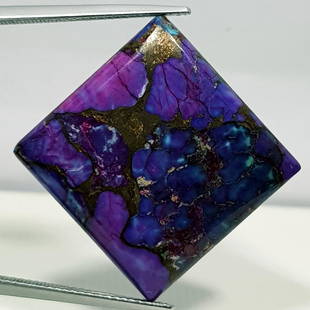 26.10 ct Natural Violet Mohave Turquoise: Square - Usa/Egypt