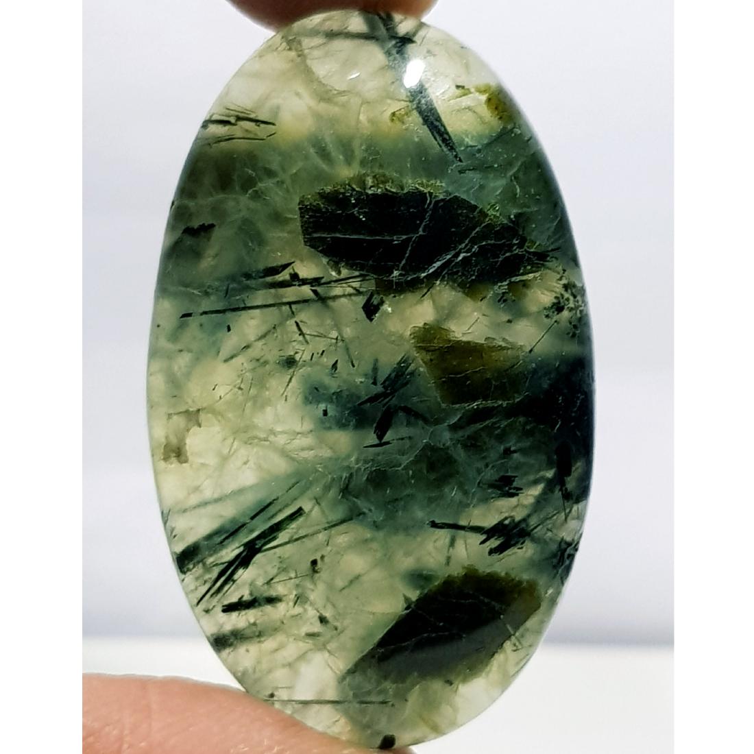 53.45 ct Natural Rutile Prehnite (1 of 4)