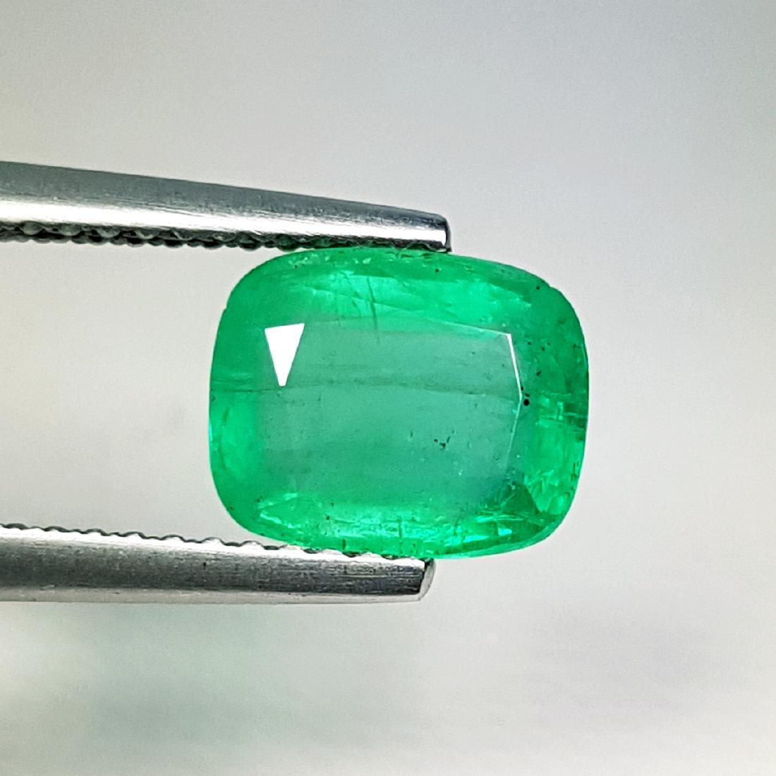 1.85 ct Top Quality Gem Cushion Cut Natural Emerald (1 of 5)