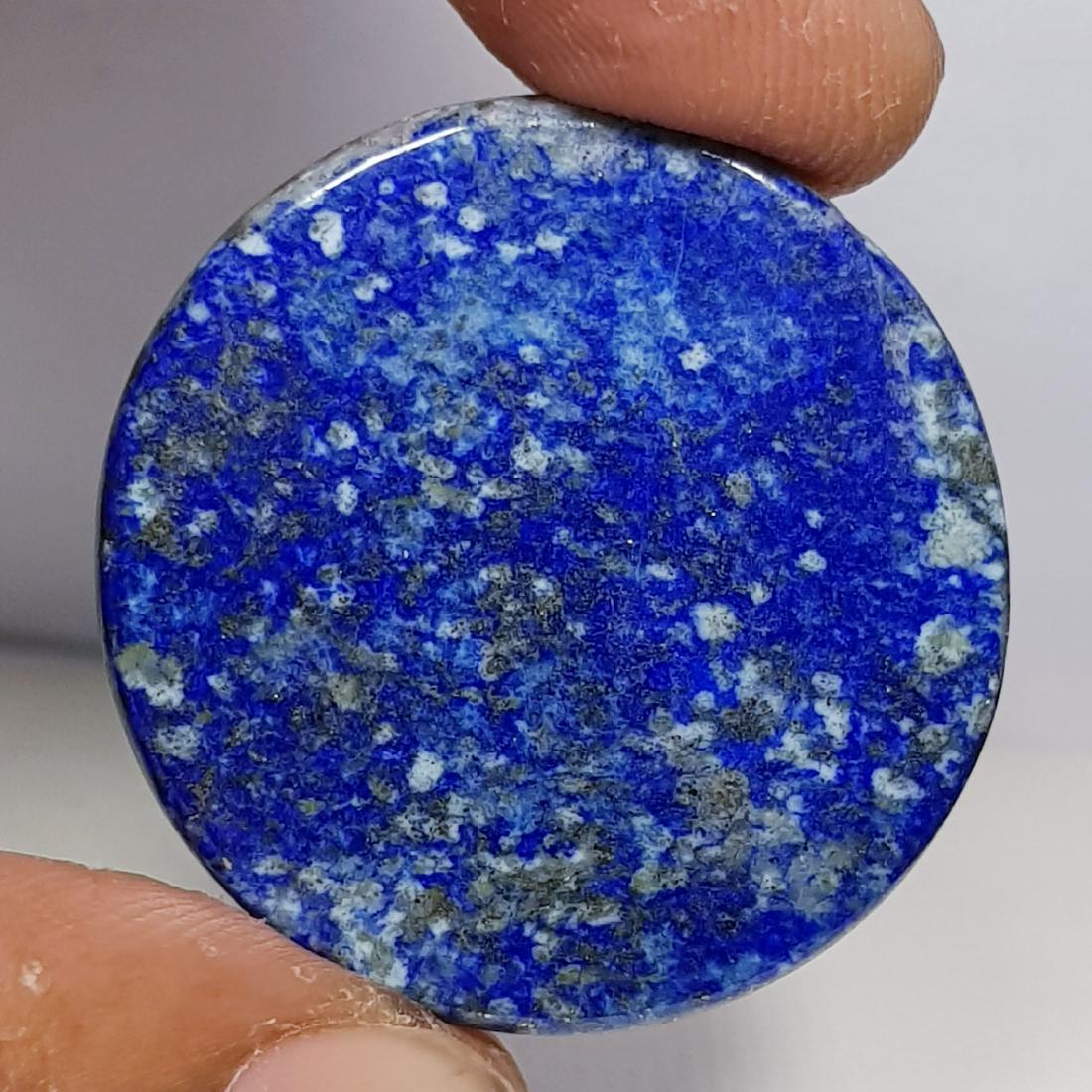 43.00 Natural Copper Lapiz Lazuil: Round-Afganistan/Chile
