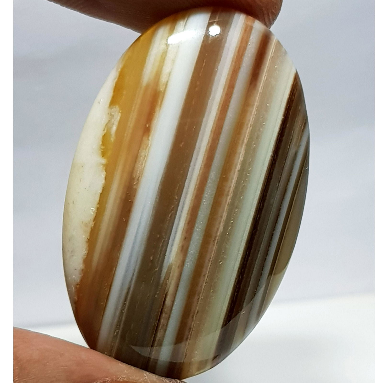 44.30 ct Natural Brown Lace Agate (1 of 6)