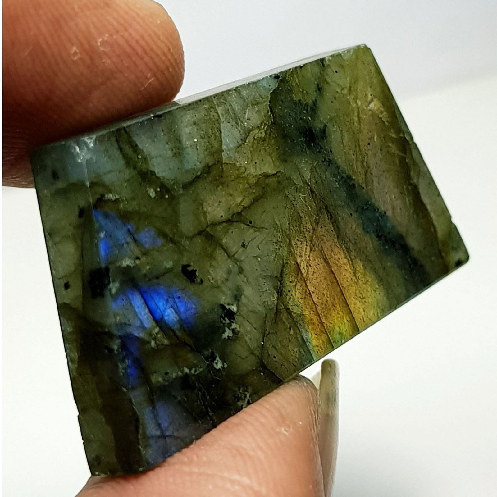 34.95 ct Natural Labradorite Slice (1 of 7)