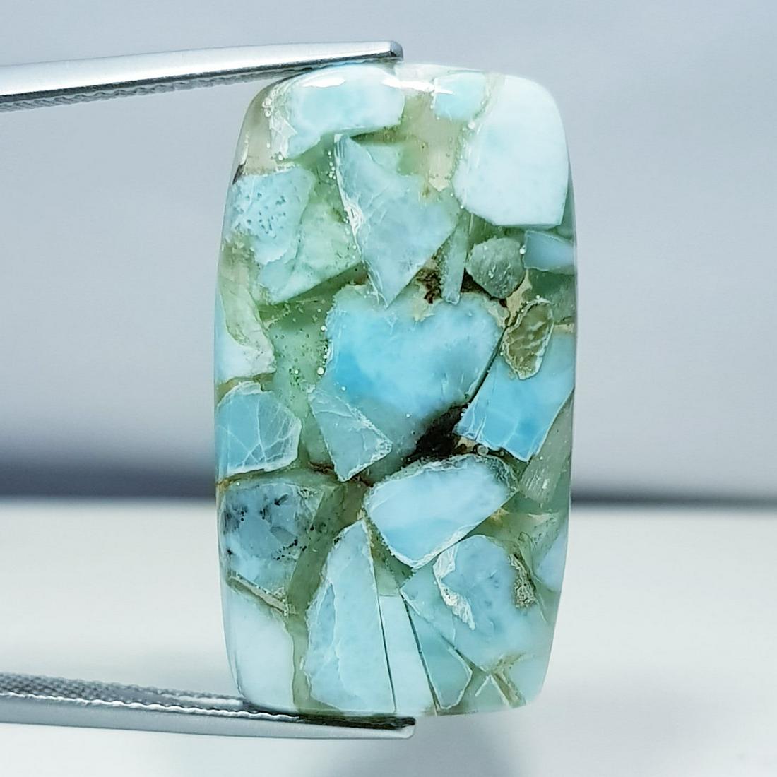 18.94 ct Natural Copper Larimar (1 of 5)