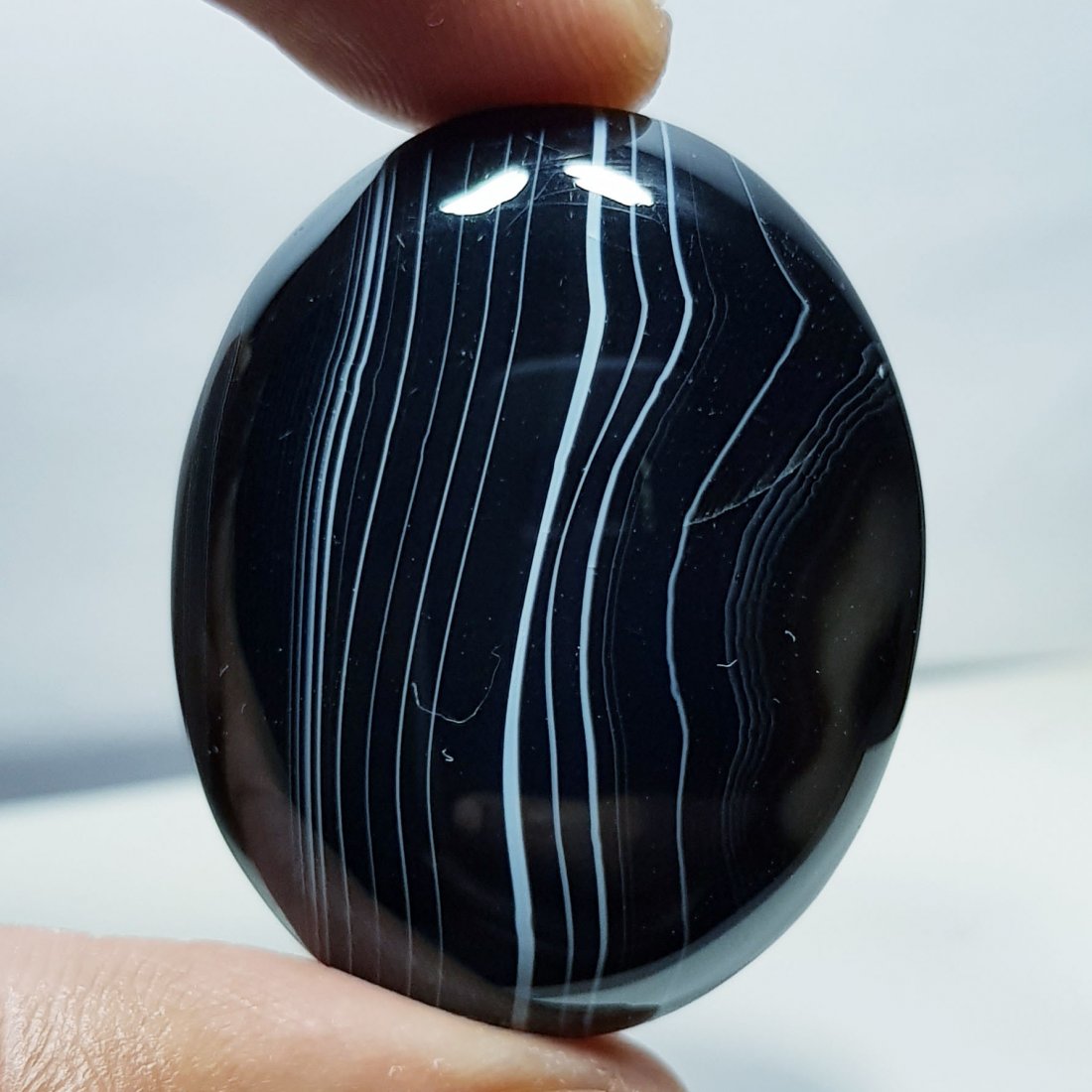 78.23 ct Natural Black Lace Agate (1 of 5)