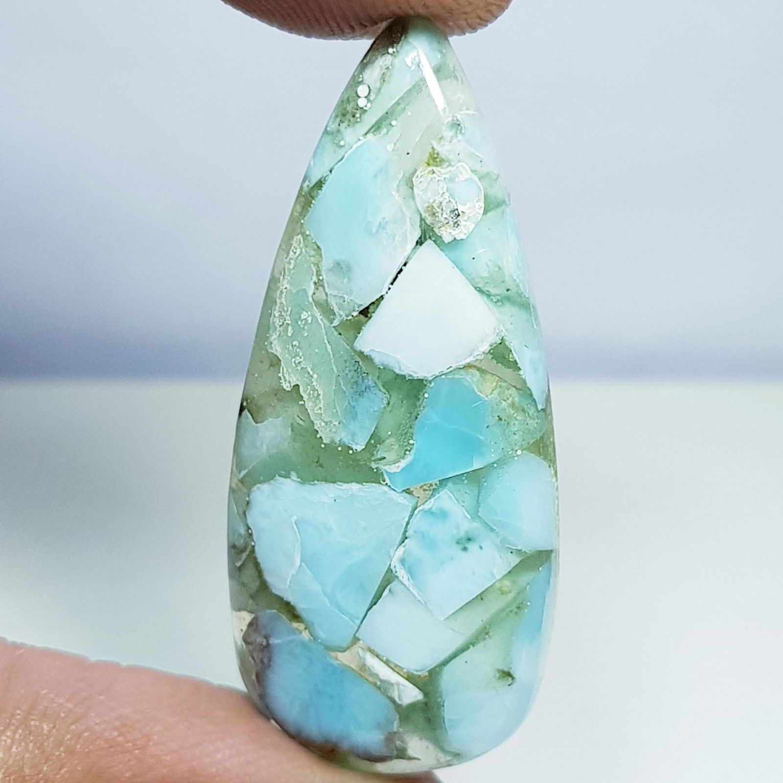 23.45 ct Natural Copper Larimar (1 of 5)