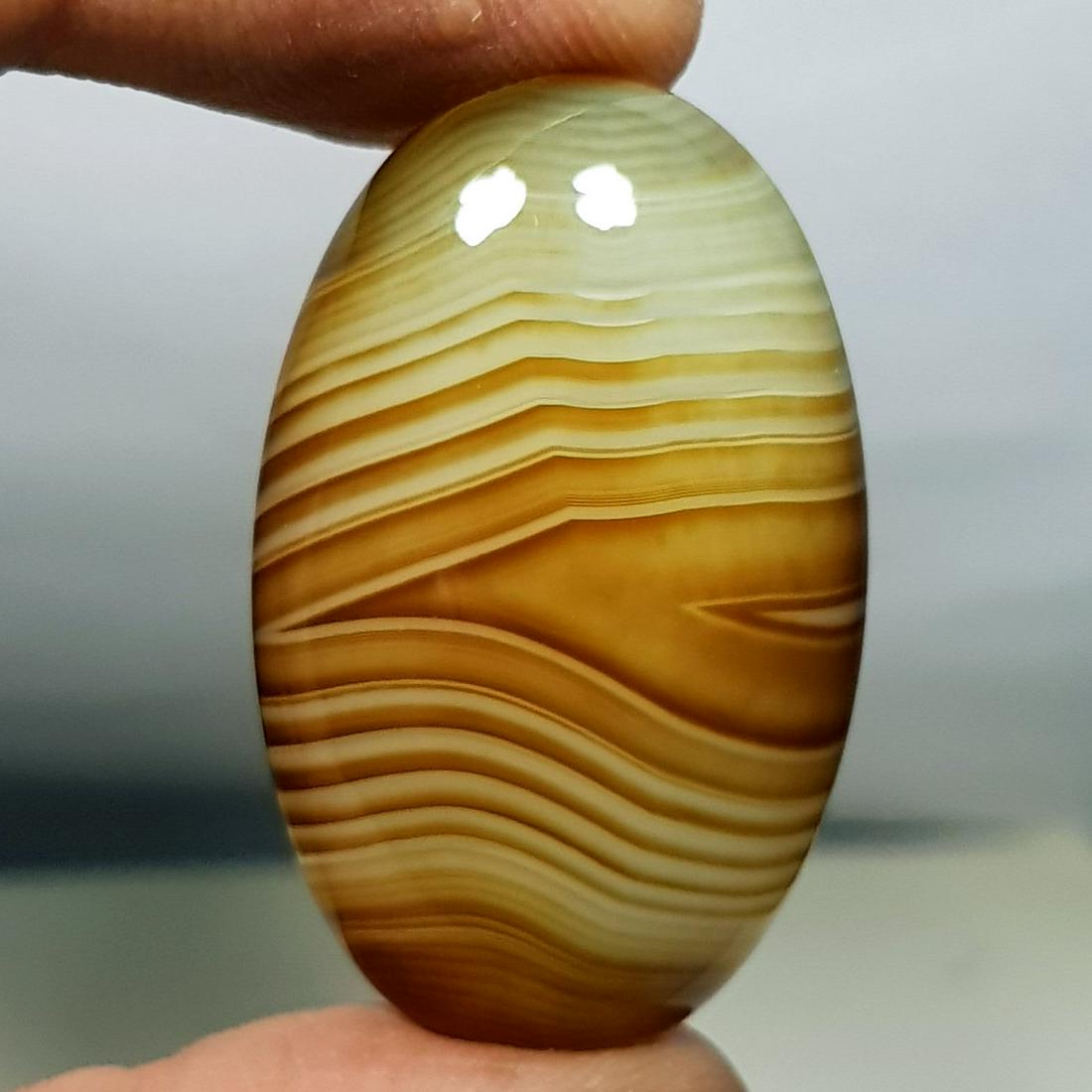 33.27 ct Natural Brown Lace Agate (1 of 5)