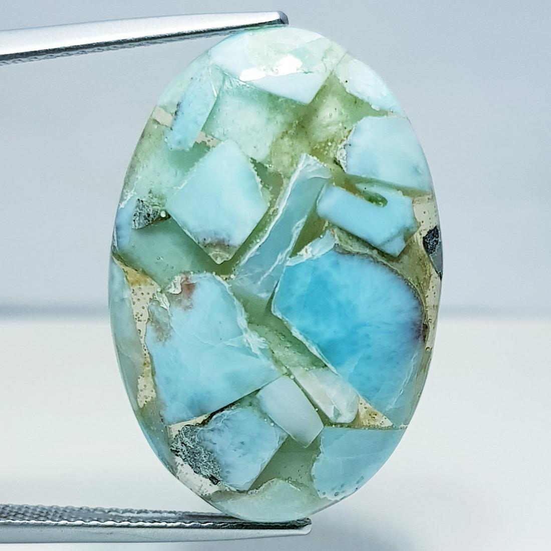 21.05 ct Natural Copper Larimar (1 of 5)