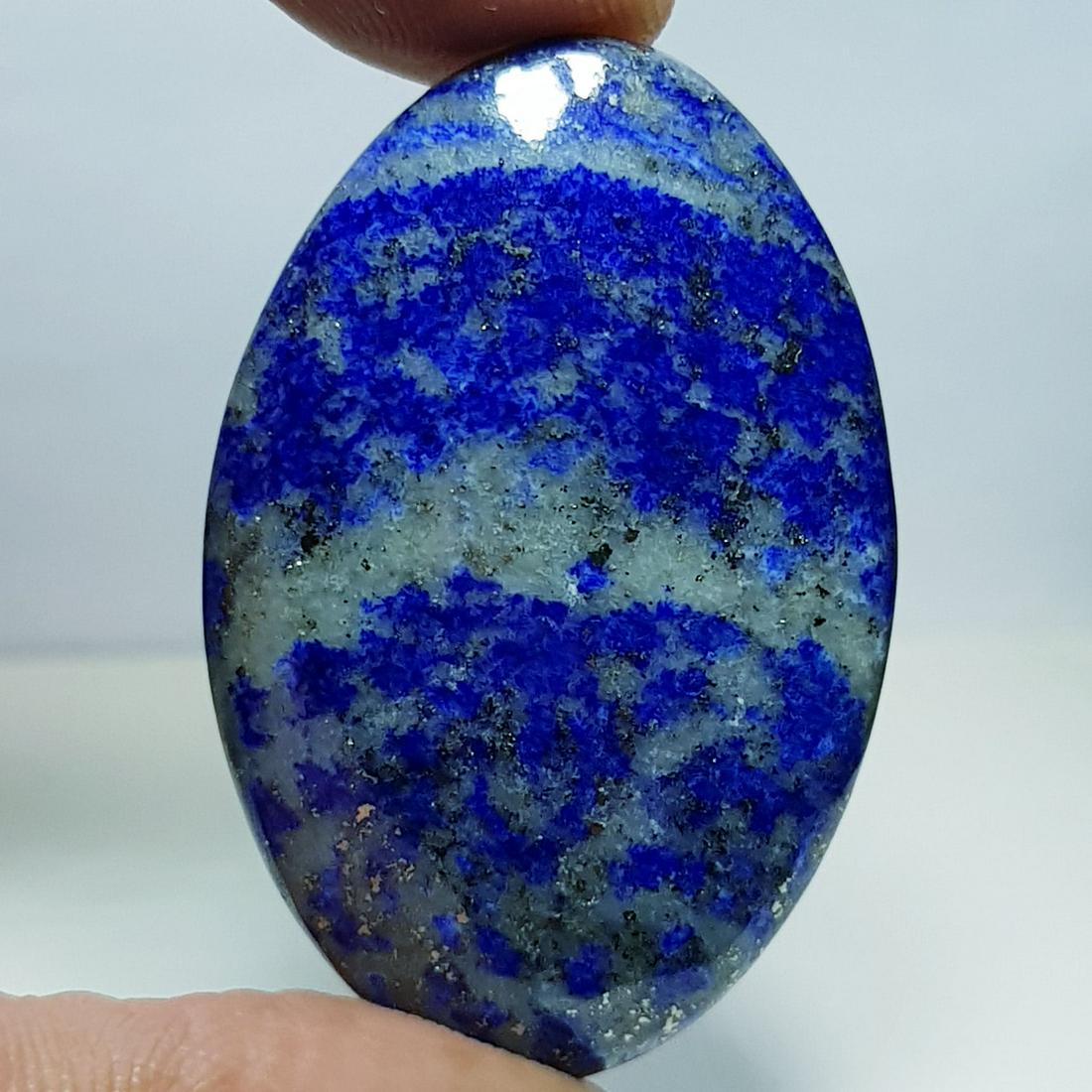 56.80 ct Natural Copper Lapiz Lazuil: Oval-Afganistan/Chile
