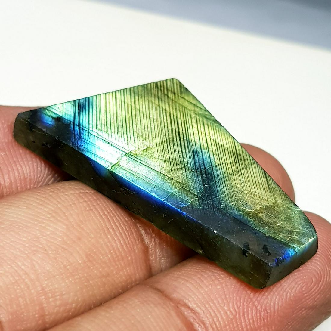 28.68 ct Natural Labradorite Slice (1 of 6)