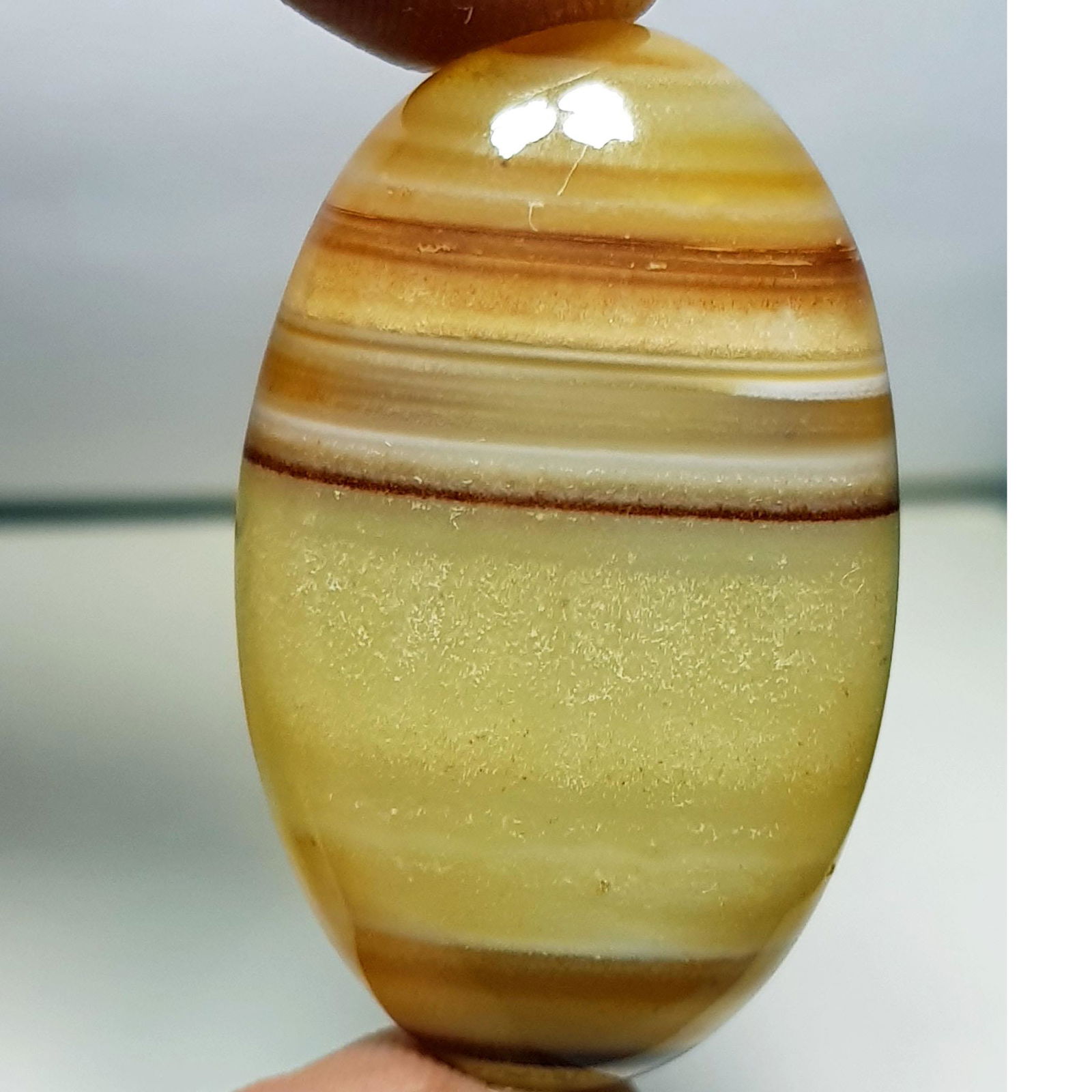 55.50 ct Natural Brown Lace Agate (1 of 6)