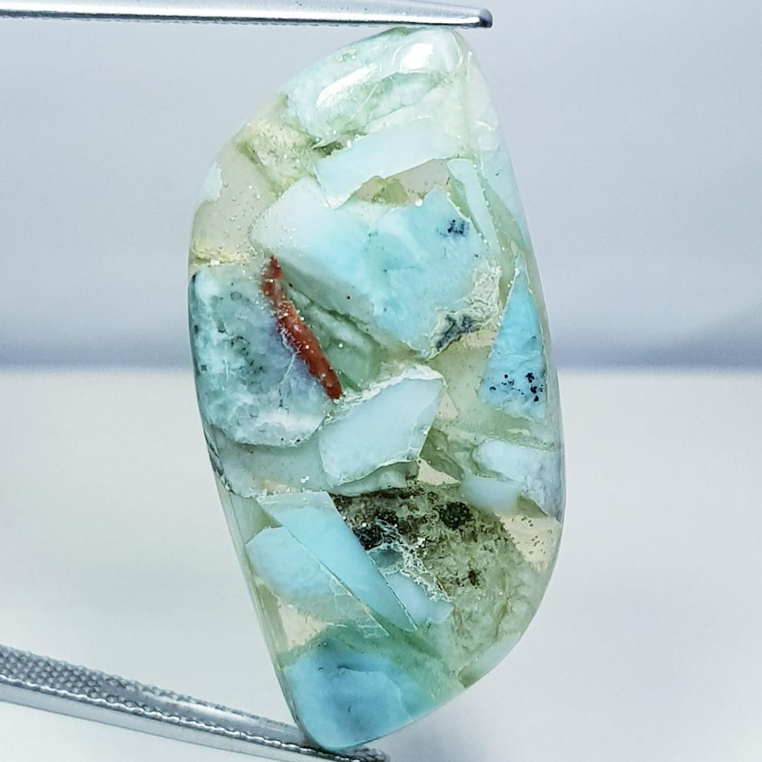 17.45 ct Natural Copper Larimar (1 of 5)