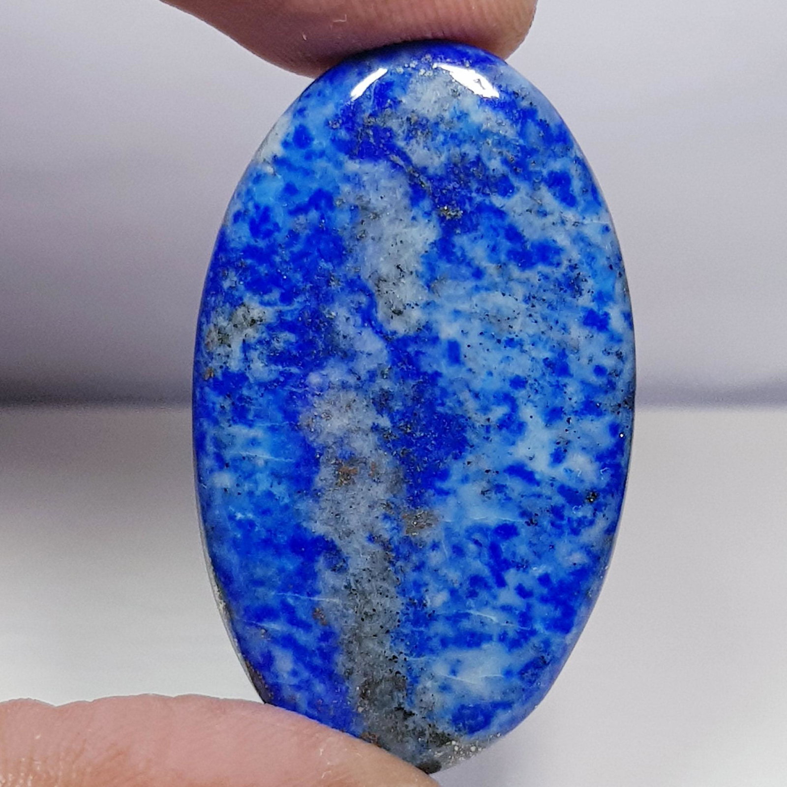 46.70 ct Natural Copper Lapiz Lazuil: Oval-Afganistan/Chile